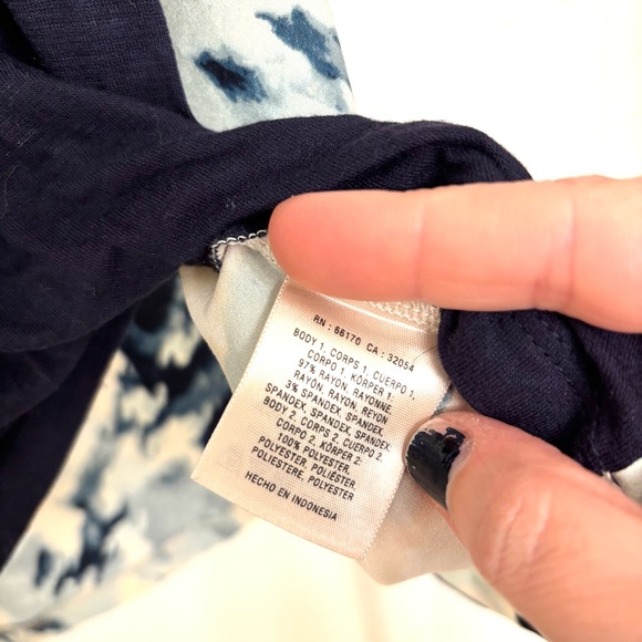 Anthropologie Deletta Sleeveless Top Abstract Spring Solid Front Size Small - Picture 7 of 8